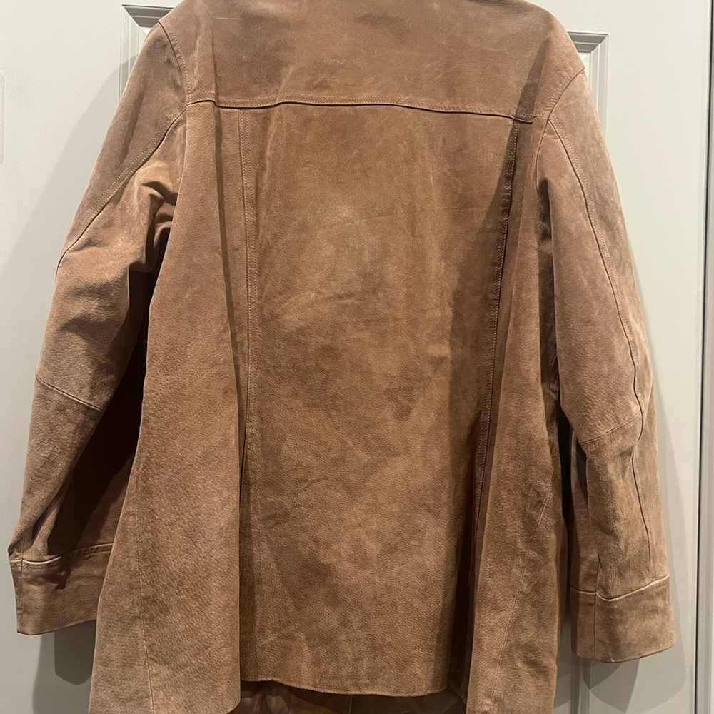 BGSD Suede Tan Leather Jacket 2X - Picture 2 of 5